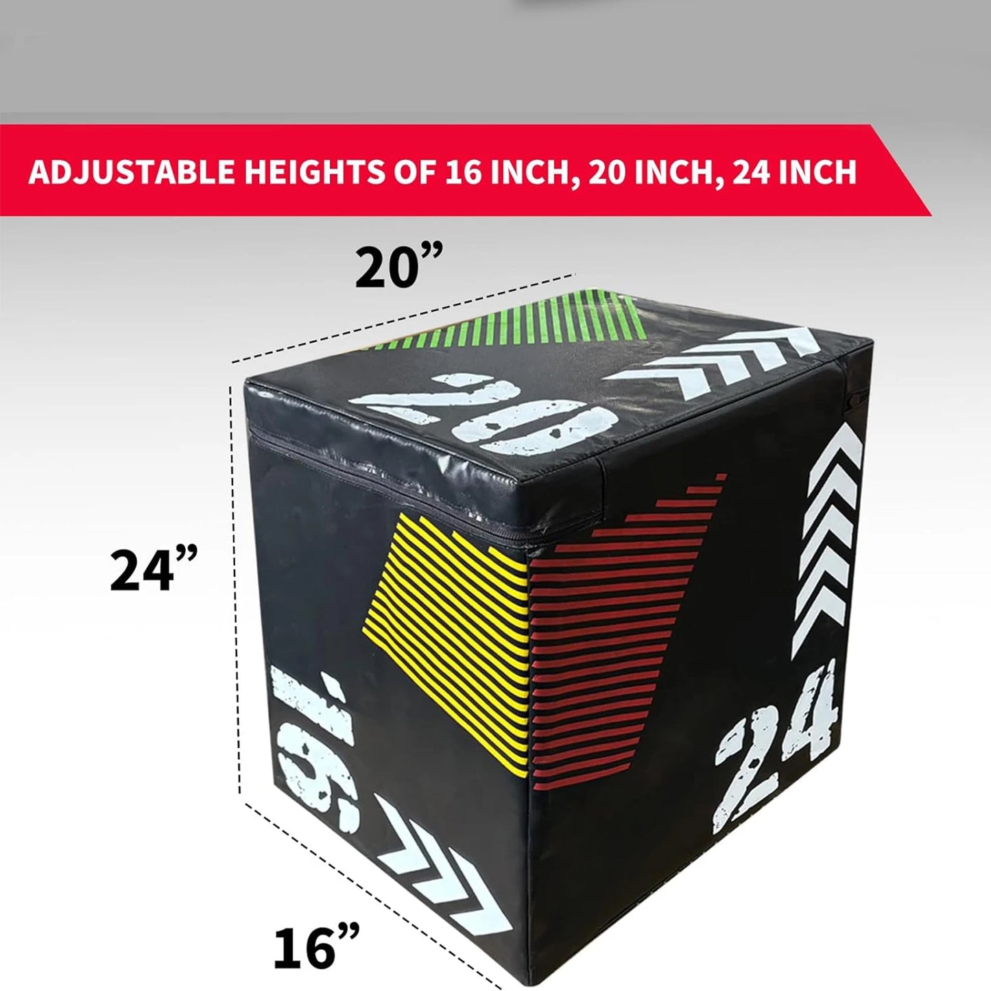 HiMISS 3 In 1 Jump Box Soft Platform Vaulting Box For Plyometrics