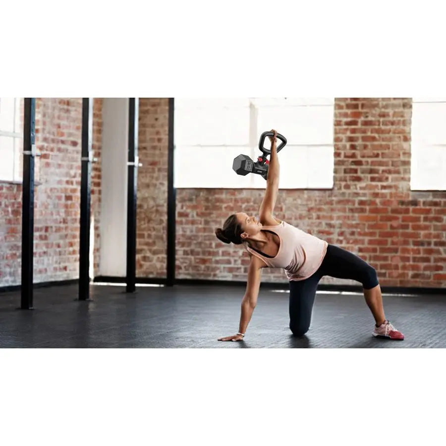 Kettlebell Converter Turn Dumbbells into Kettlebell for Home Gym Workout Adjustable Weights amp Up to 110LB Capacity 90Degree Ro