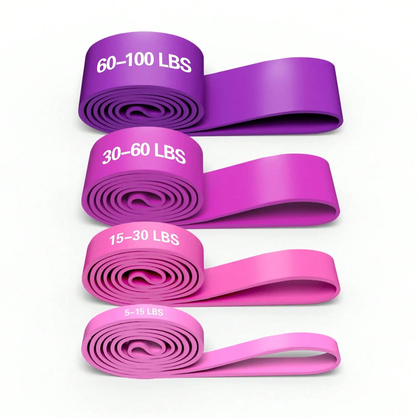 TPE Stackable Resistance Workout Bands For Full Body Strength Training