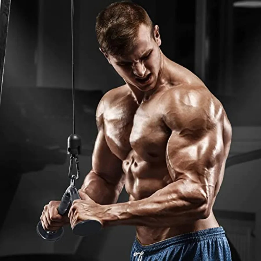 LAT Pulldown Bar Attachments, Cable hine Accories for Home Gym, Triceps Rope Pull Down Equipment Weight Fitn and Power Exercise