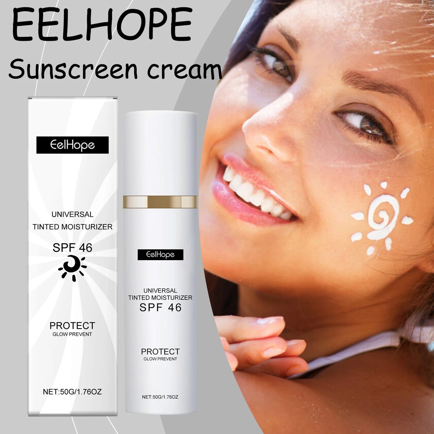 Natural Moisturizing Sunscreen Cream For Body Nourishing UV Protection