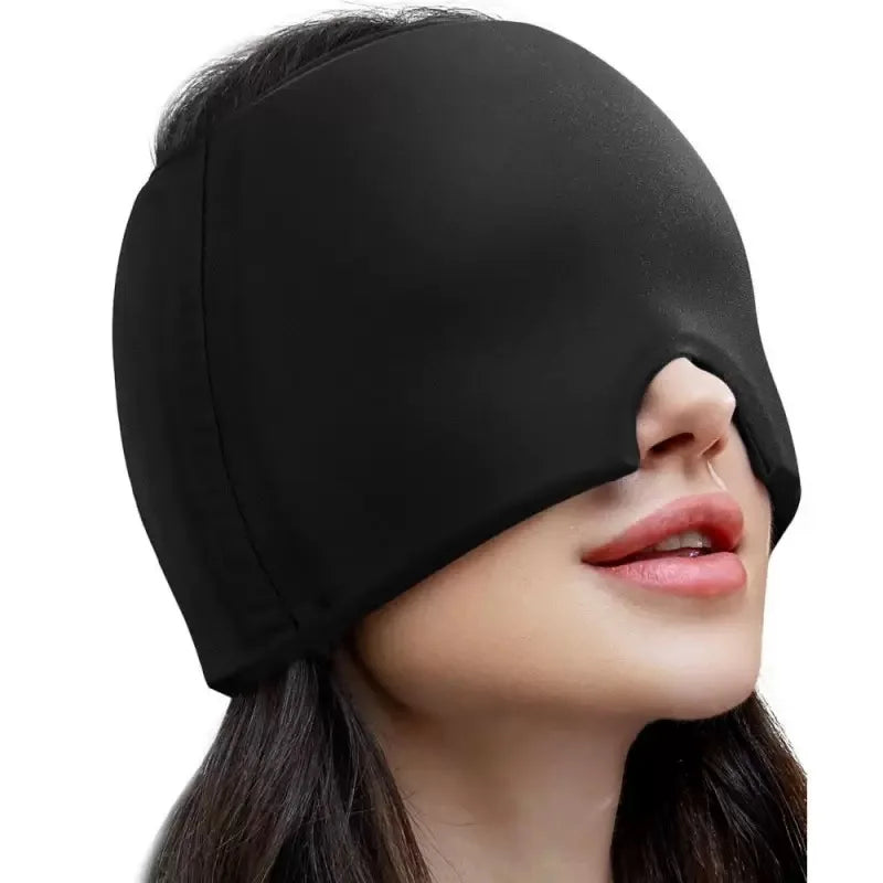Migraine & Headache Relief Hat - Reusable Cooling Therapy for Stress & Puffiness, Holiday Gift for Mom/Dad/Friends