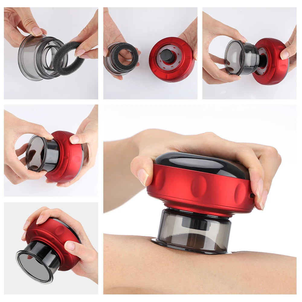 Moajaza Electric Vacuum Cupping Massager For Body Therapy