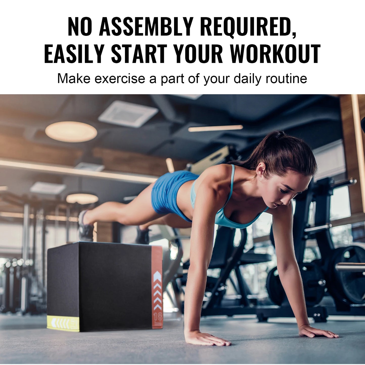 Premium Cotton Plyometric Jump Box For Home Fitness Training