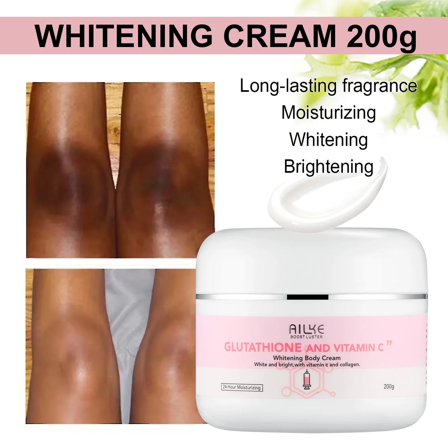 AILKE Whitening Glutathione Vitamin C Facial Lotion Moisturizer