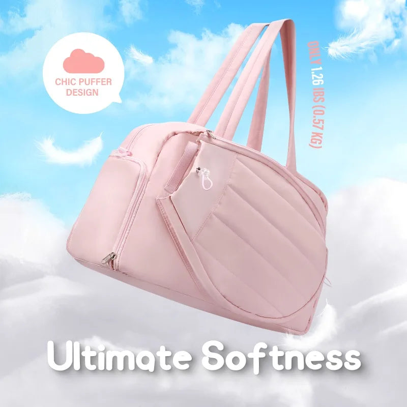 Tennis Gym Bag for Women Tennis Backpack Holds 2 Rackets with Shoe Compartment Gym Backpacks for Work Gym Bag for Women