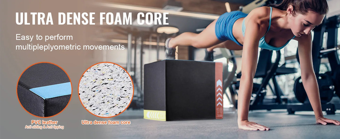 Premium Cotton Plyometric Jump Box For Home Fitness Training