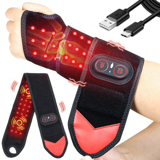 Cordless Infrared Red Light Therapy Wrap With Heat And Vibration