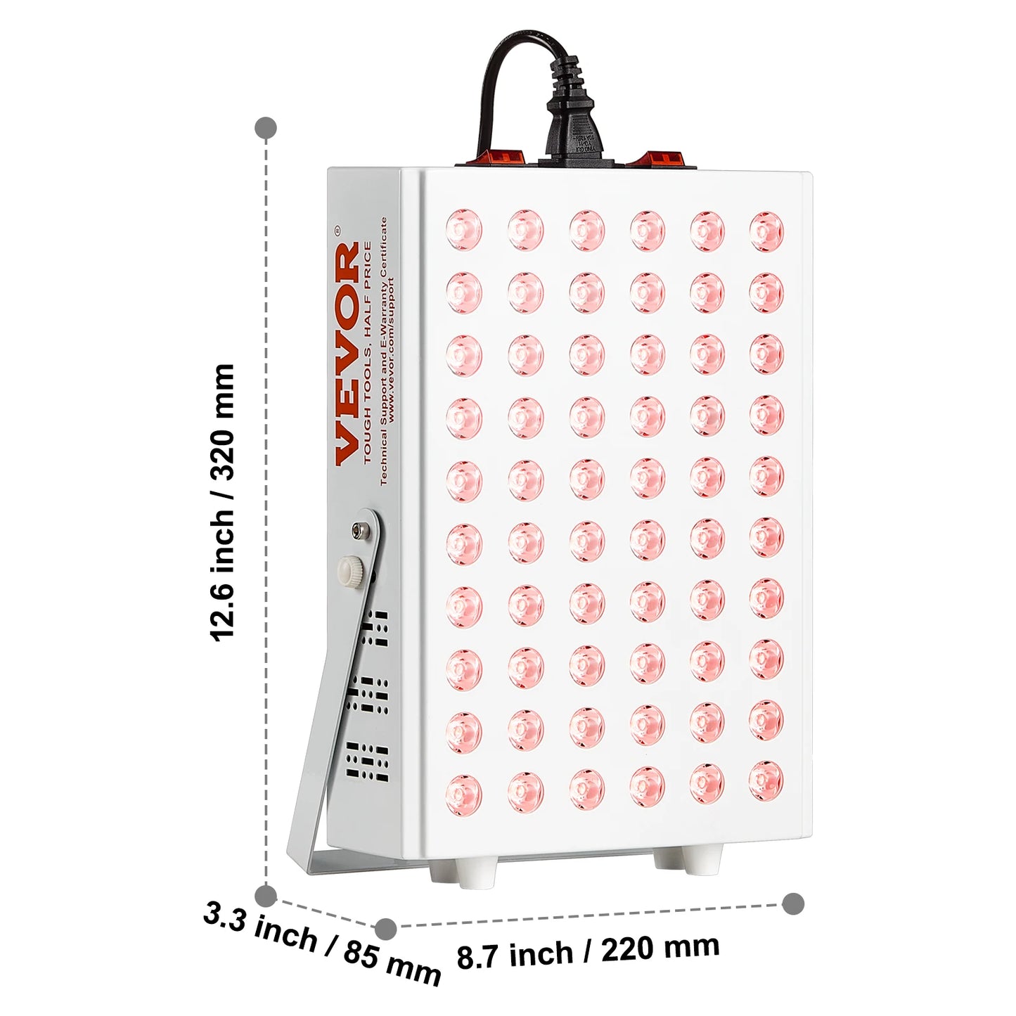 SucceBuy Red Light Therapy Panel With DualChip 660nm 850nm LEDs