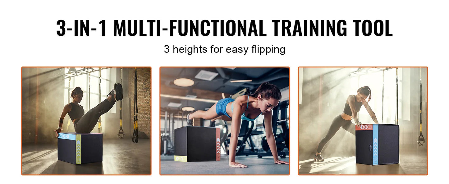 Premium Cotton Plyometric Jump Box For Home Fitness Training