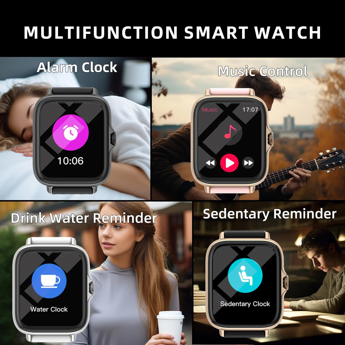 Smart Watch With Call Messaging And Sleep Fitness Tracker