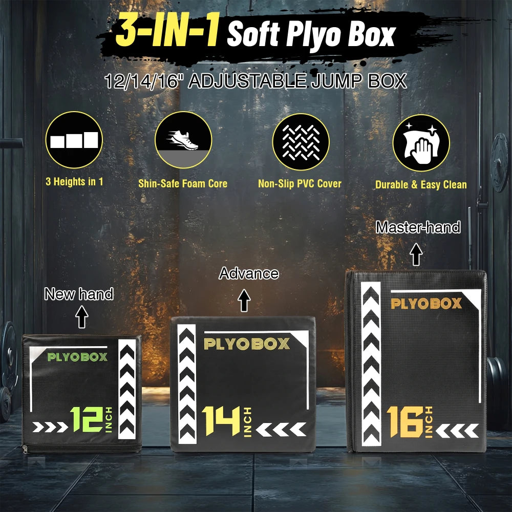 Soft Foam Plyometric Jump Box For Home Gym Training