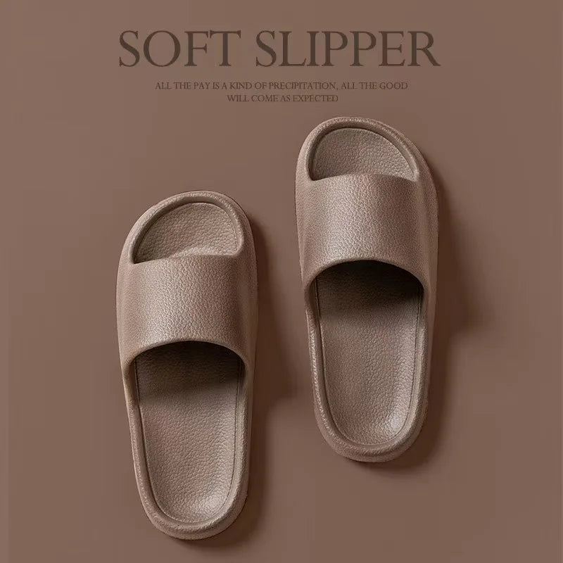Fashion Women Slippers Summer Flat Lightweight EVA Home Bathroom Slippers Comfort Massage Couples Indoor Slides Shower Shoes