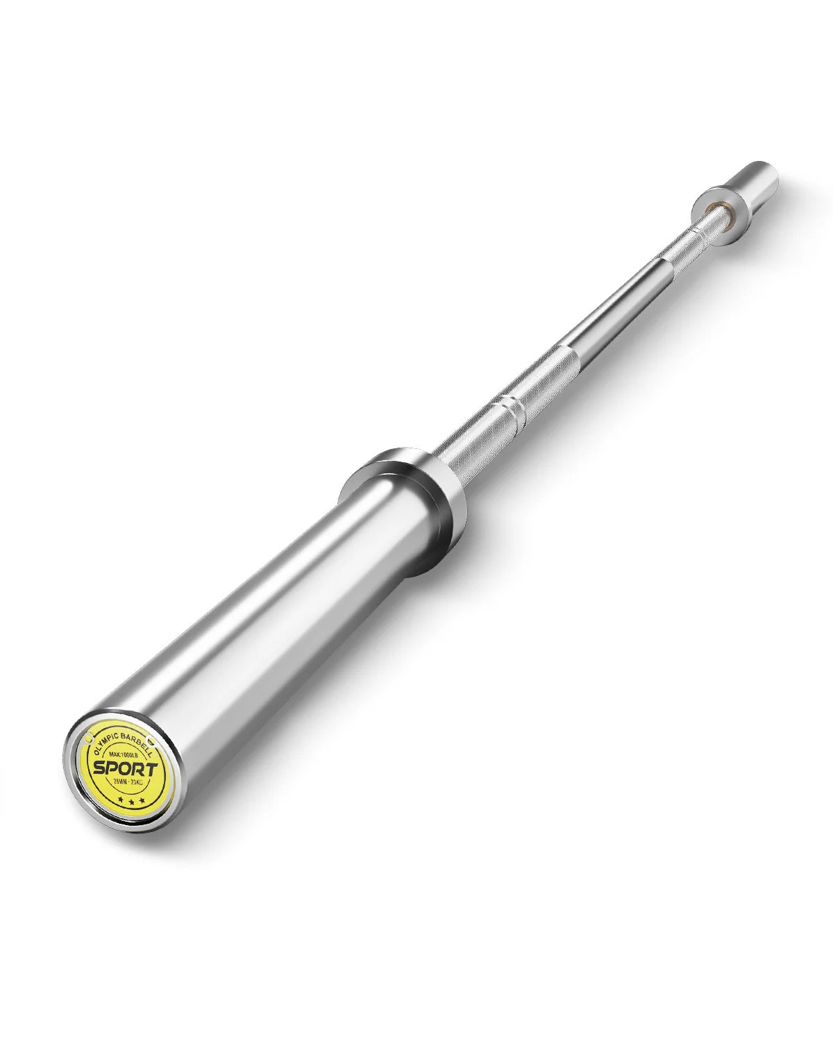 7Ft Barbell Bar for Power Lifting Weightlifting, 1000LBS Capacity 2" Barbell for Squats Curls Deadlifts Presses Hip Thrusts