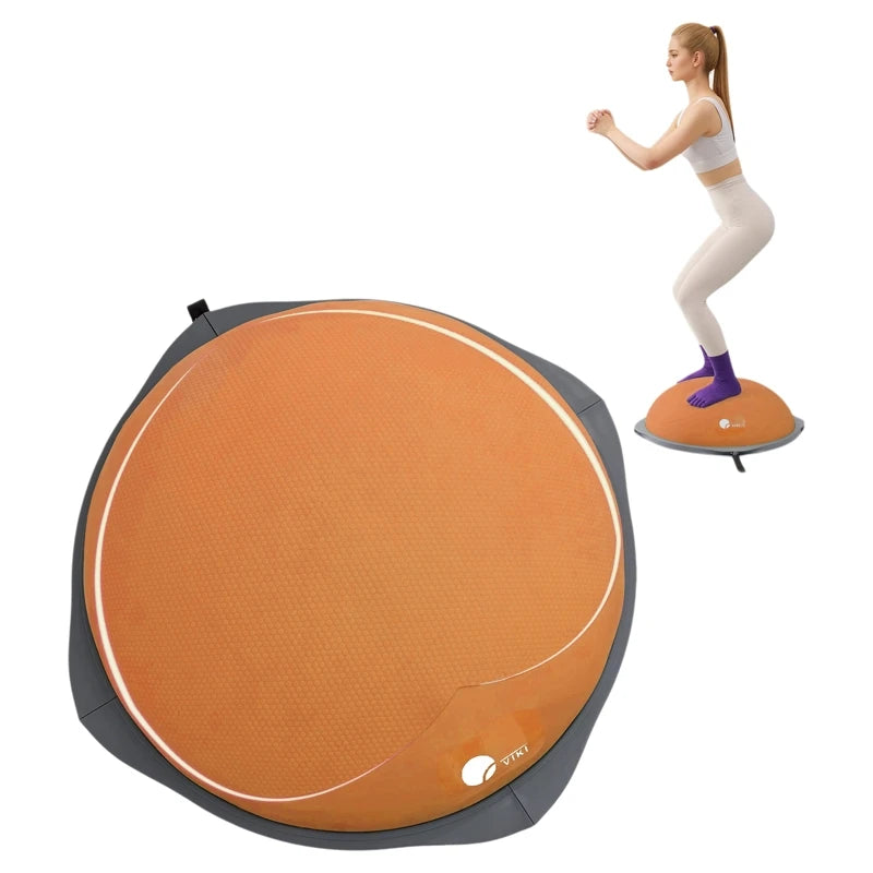 workout equipment for home， balancing ball，half ball balance trainer，core training equipment， 27.5 inch Yoga Exercise Ball for H