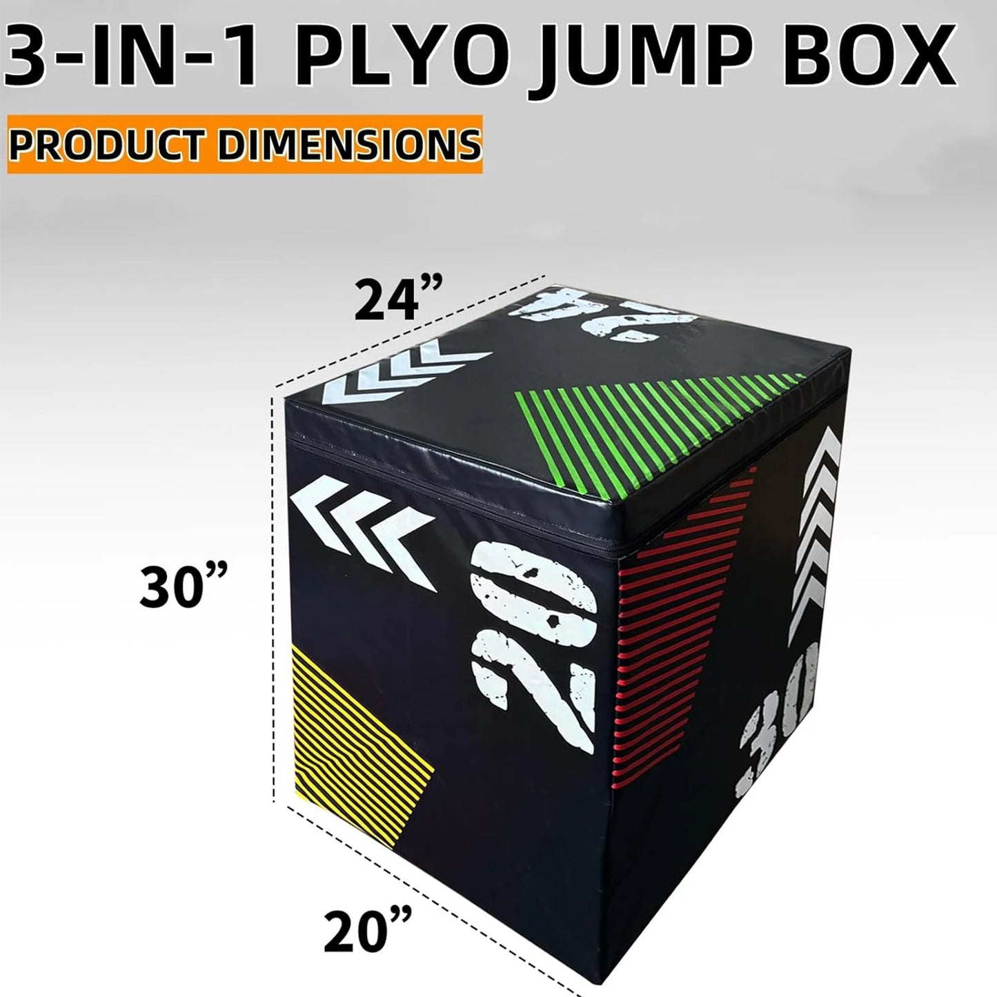HiMISS 3 In 1 Jump Box Soft Platform Vaulting Box For Plyometrics