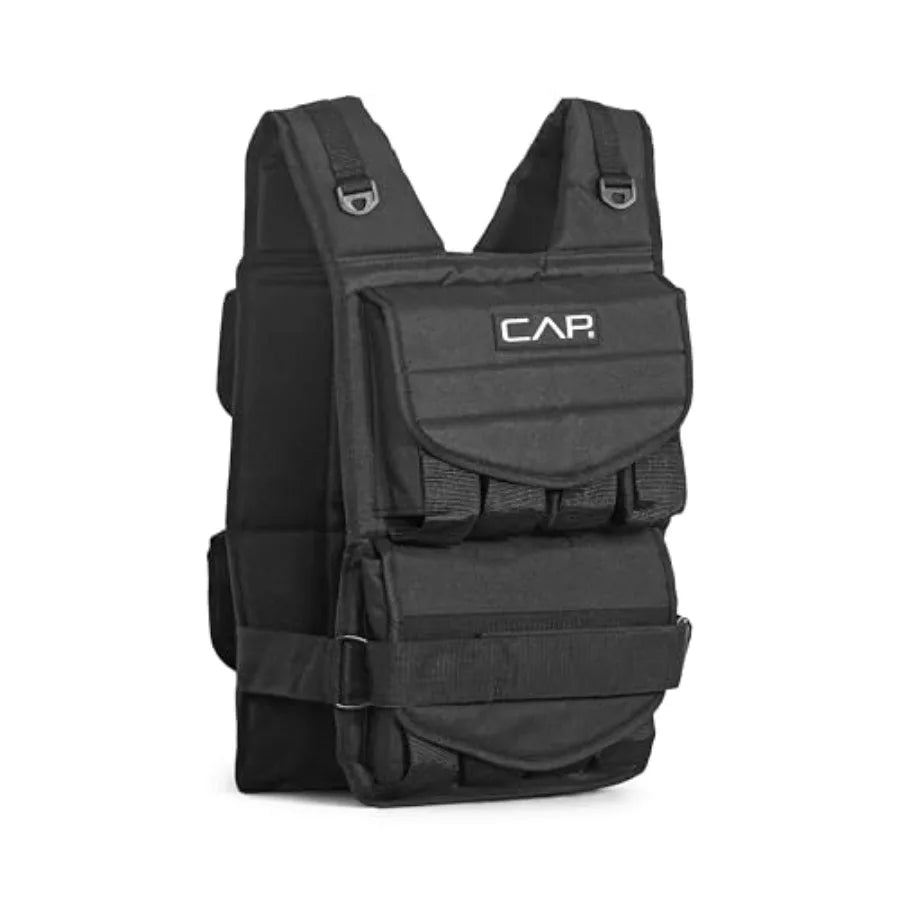 Adjustable Weighted Vest 20-150 lbs Heavy-Duty Workout Vest with Removable Iron Weights for Strength Training Cardio Running an