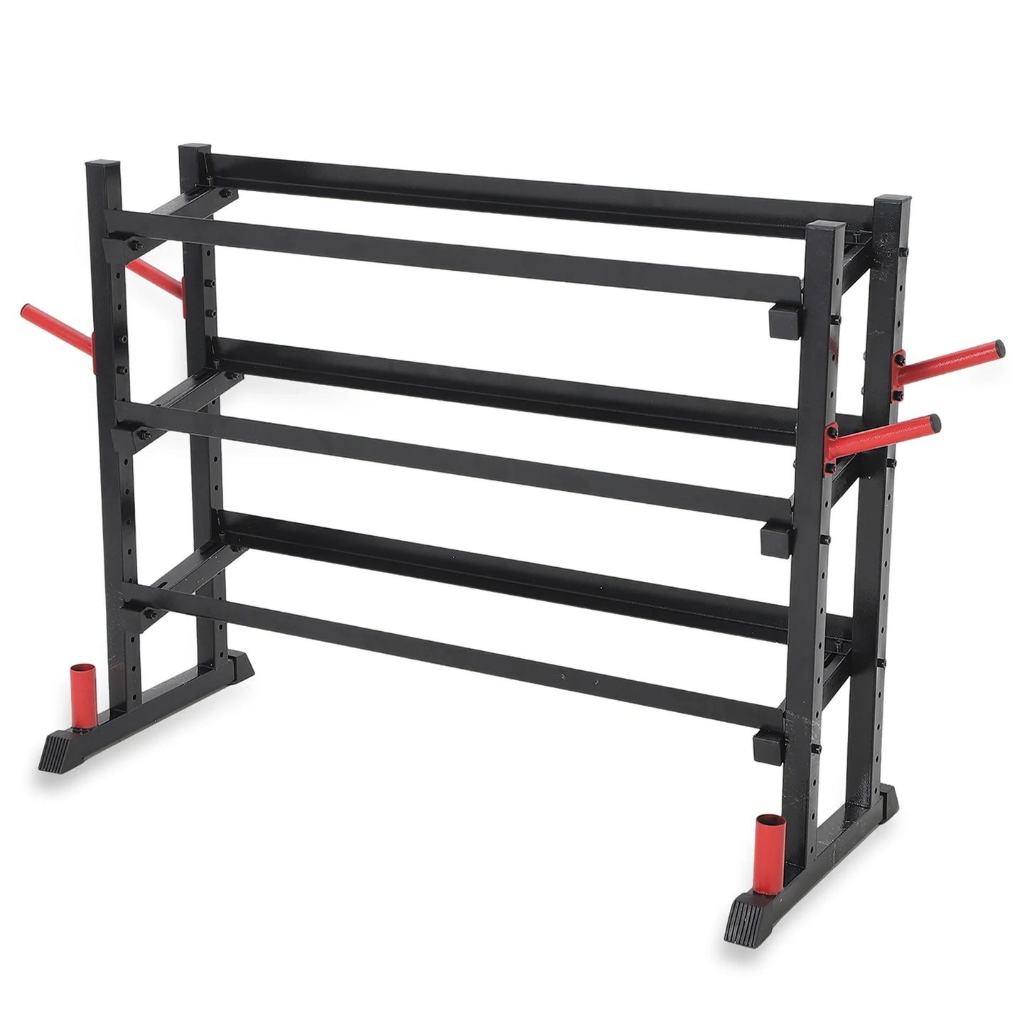 Adjustable 3-Tier Dumbbell Rack, 1300LB Capacity Weight Stand for Home Gym - Heavy-Duty Organizer for Dumbbells, Kettlebells, Barbells & Plates - Durable H-Frame Design