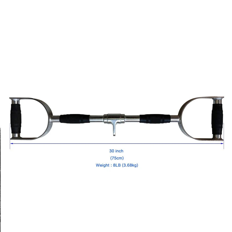Non-slip Handle for Home Gym Tricep Training  Cable Machine Lat Pulldown Attachments Wide Grip Bar