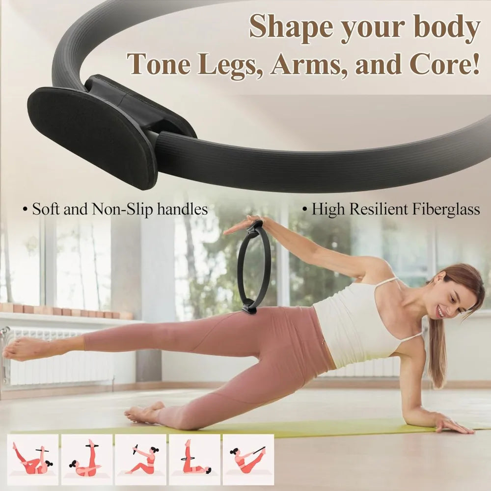 PAETA Pilates Box for Reformer, Pilates Reformer Accessories with Pilates Ring, for Core Training