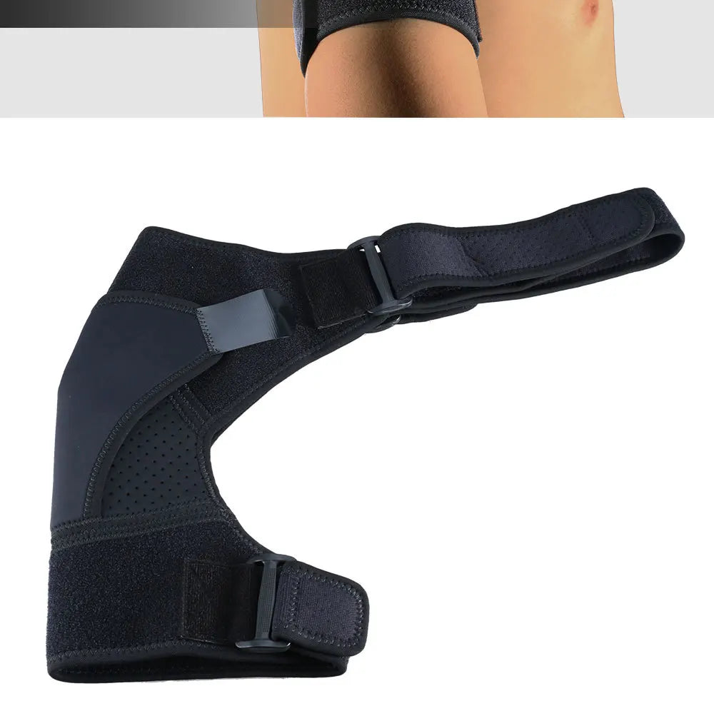 Breathable Shoulder Brace with Pressure Pad Neoprene Sleeve Ice Support Pain Shoulder Compression Air Bag Shoulder Protector