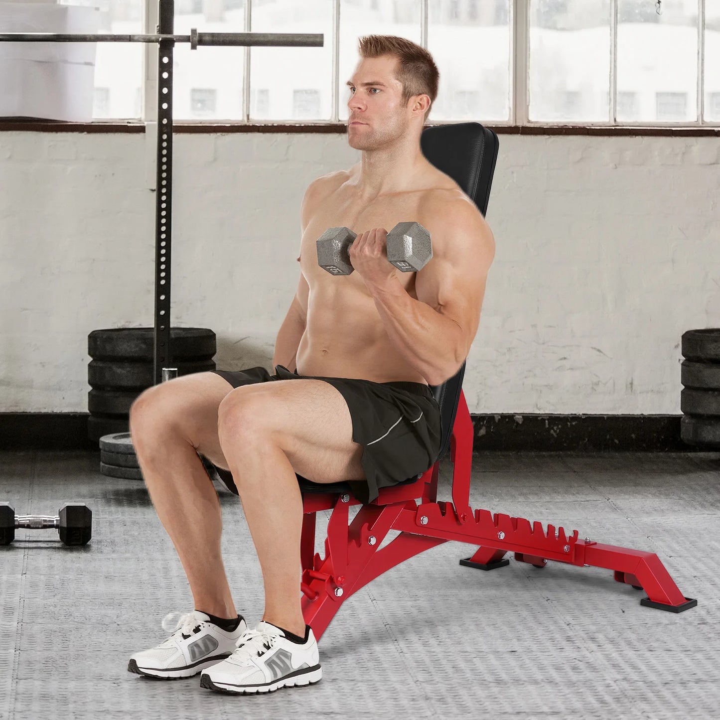 Adjustable Workout Bench with 1300LBS Weight Capacity Exercise Bench for Home Gym for Benches Press Strength Training Exercise