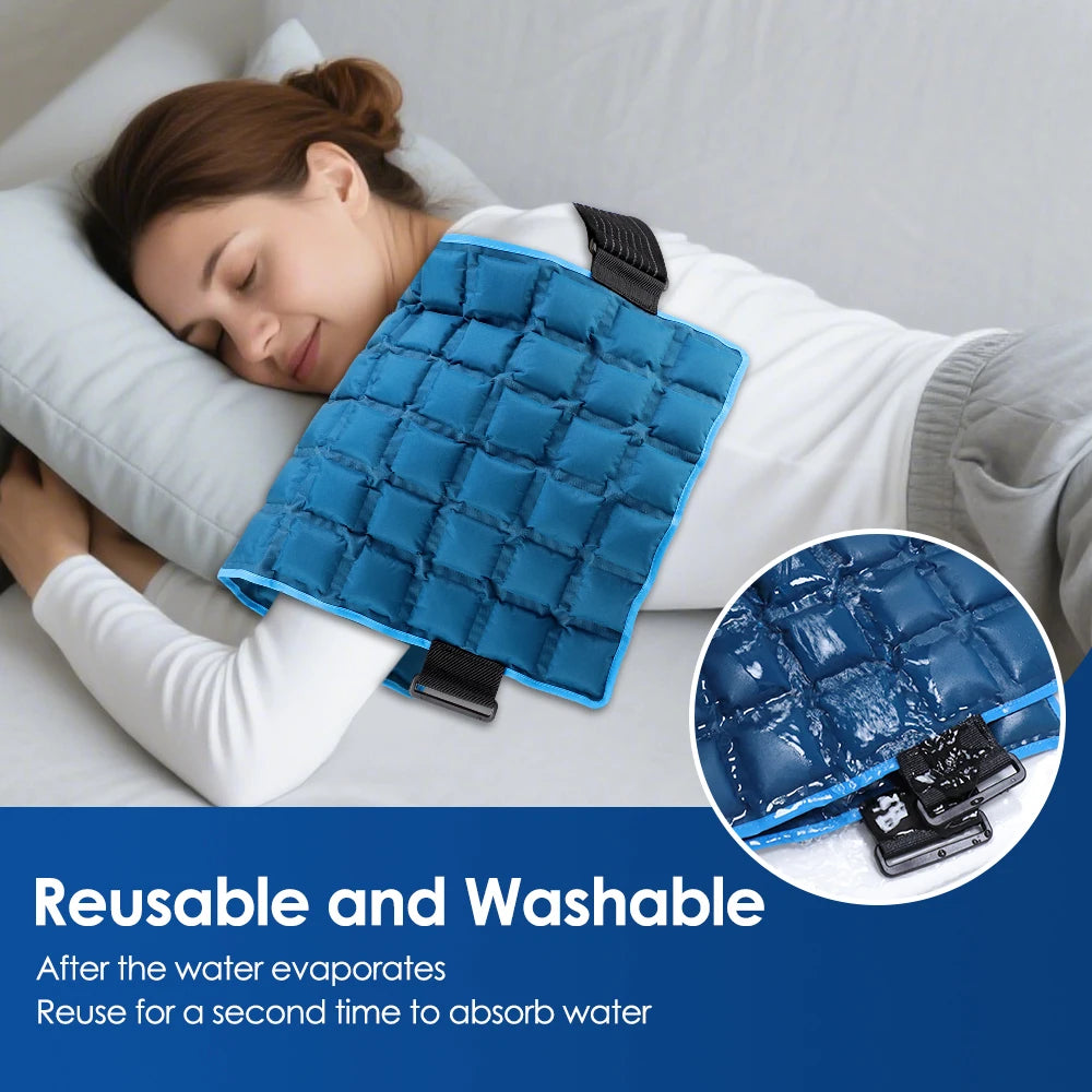 Large Ice Pack For Muscle Relax Reusable Hot Cold Gel Pack Cooling Cushion Knee Leg Back Neck Shoulder Ice Pack Wrap Massage Pad