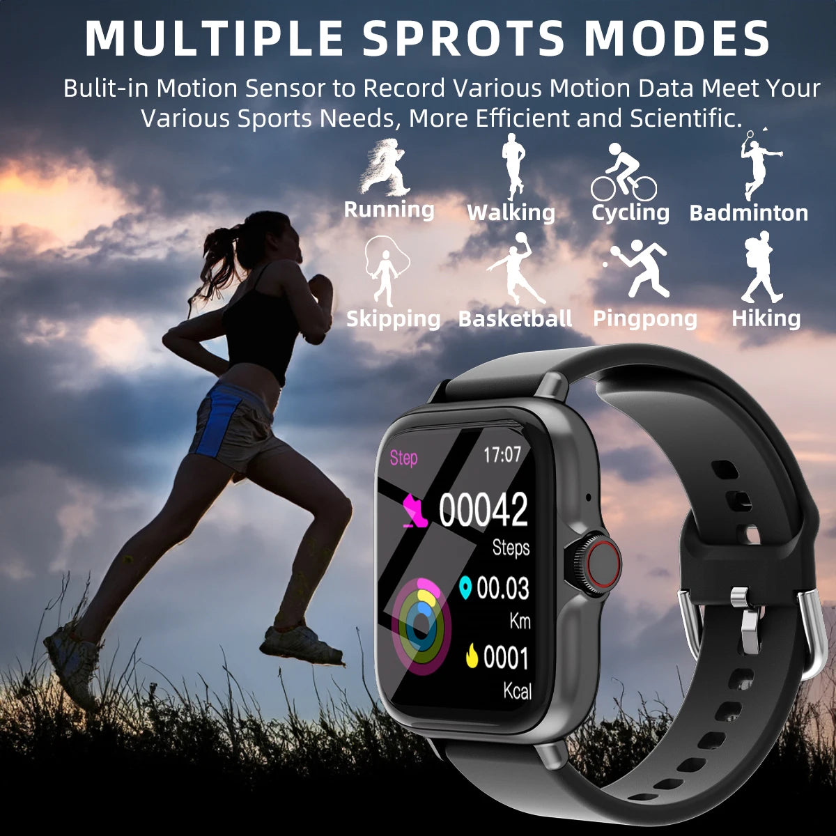 Smart Watch With Call Messaging And Sleep Fitness Tracker