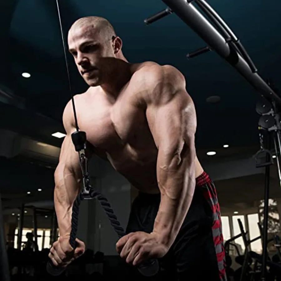 LAT Pulldown Bar Attachments, Cable hine Accories for Home Gym, Triceps Rope Pull Down Equipment Weight Fitn and Power Exercise