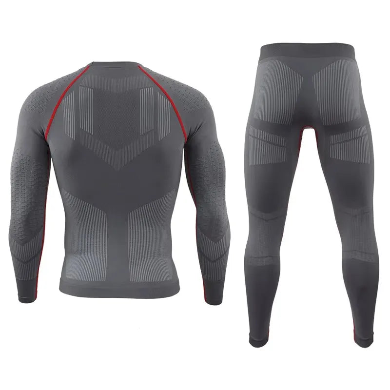 Tactical Thermal Underwear Set Men Outdoor Sports Cycling Training Fitness Long Johns Sweat Tight Seamless Warm Clothes Suit
