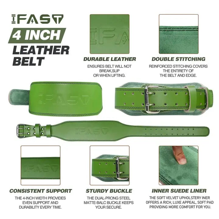 Women Weightlifting Belt With 4 Inch Padded Lumbar Support