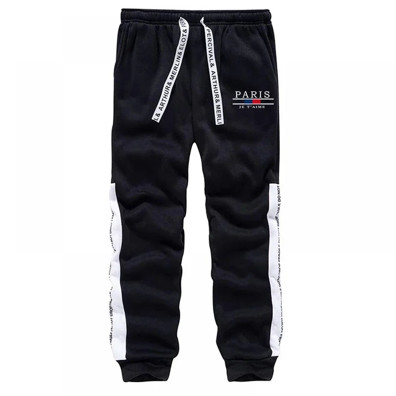 Autumn Winter Mens Tracksuit Print Casual Sweatshirts Sportswear Outdoors Sports Jogging Mens Clothing Single Piece Hoodie Pants