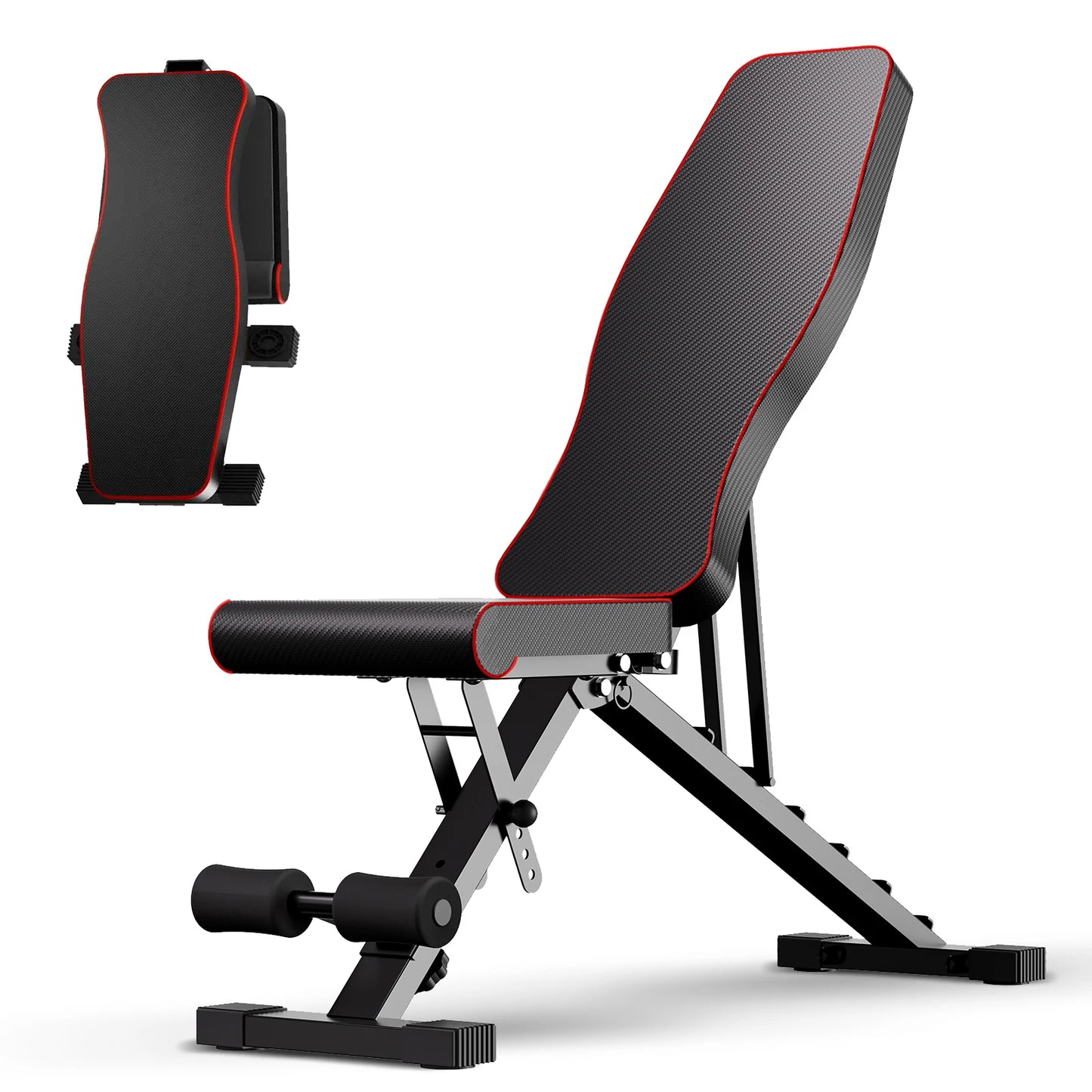 Multifunctional Dumbbell Bench Adjustable Foldable Weight Bench Abdominal Waist Fitness 660LBS Capacity for Home Gym 6-Position Backrest 72 Workout Angles for Full Body Workout Strength Training