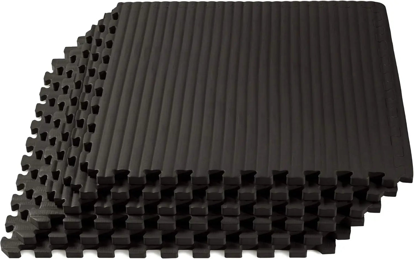 3/4 Inch Thick EVA Foam Interlocking Mats, Tatami Pattern for Home Gym, MMA, Exercise Floor Tiles