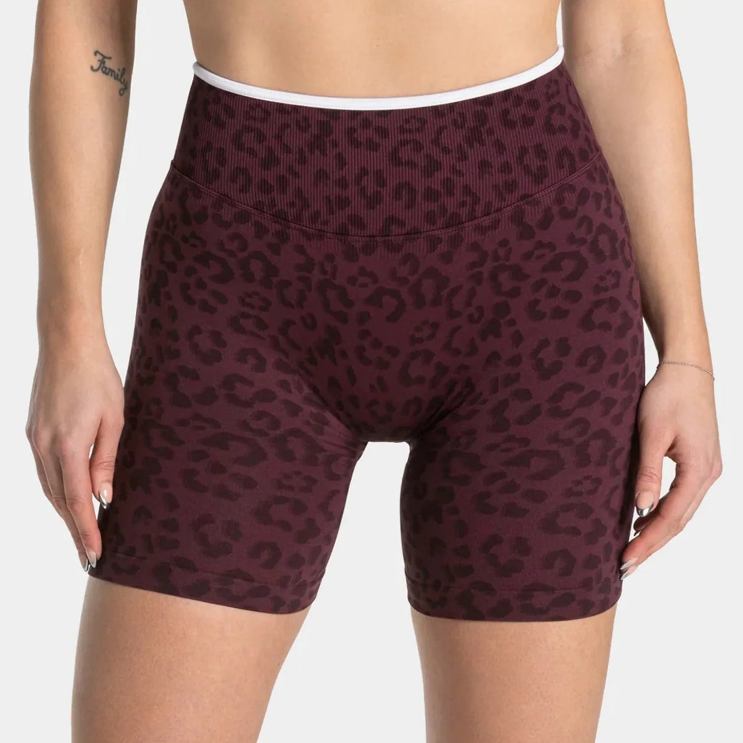 Women's Leopard Print Yoga Top & Bottoms Separate: Racerback Sports Bra, High Waisted Leggings, Shorts | Breathable Stretchy Gym