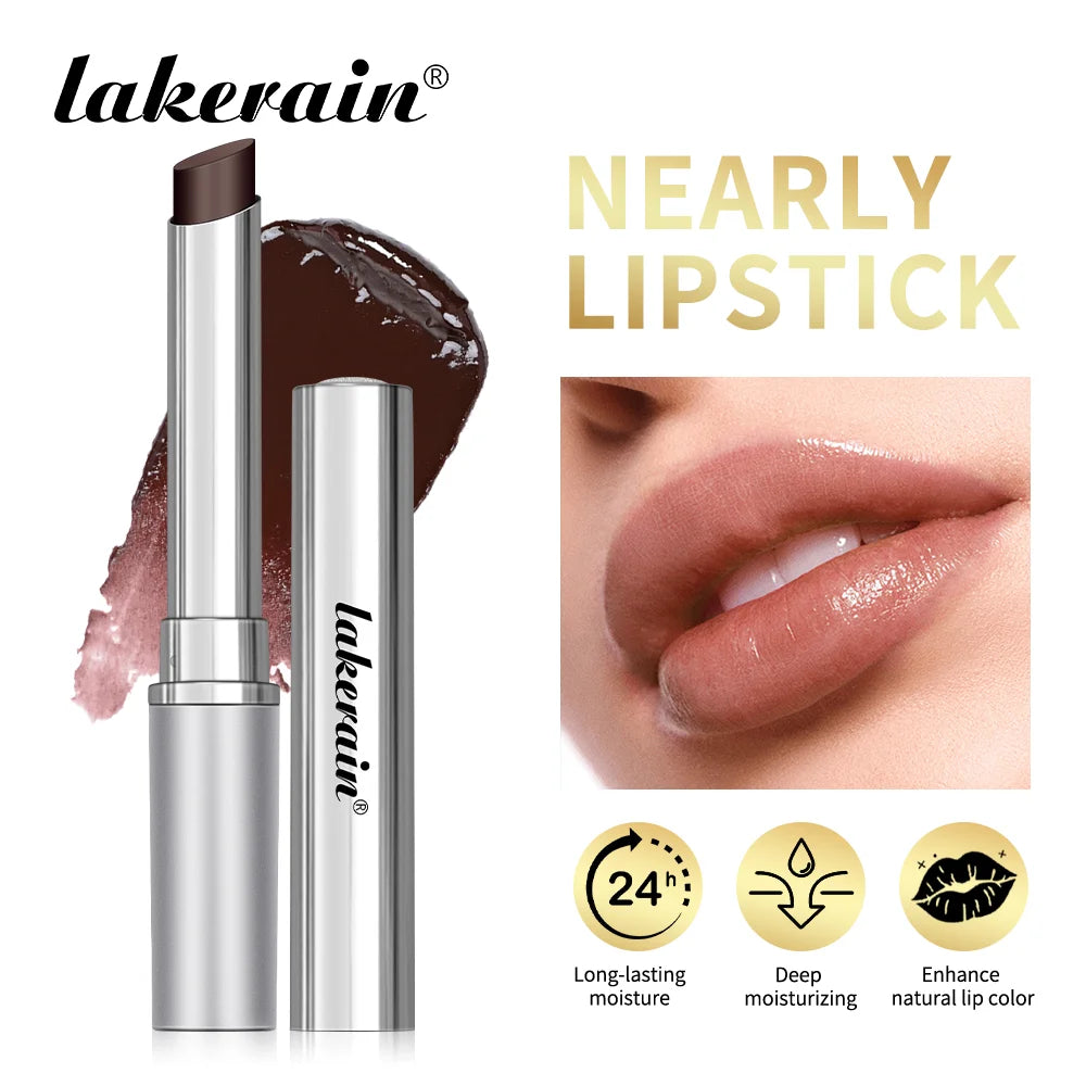 Lakerain Nearly Lipstick Lip Balm Natural Color Creamy Texture Long Lasting Moisturizing  Nourishing Lip Care Gloss Cosmetic