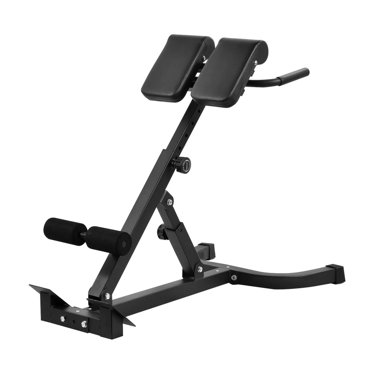 Folding Roman Chair Back Extension Bench, Adjustable Hyperextension Bench – Portable Lower Back Exercise Machine for Core Strength Training at Home Gym