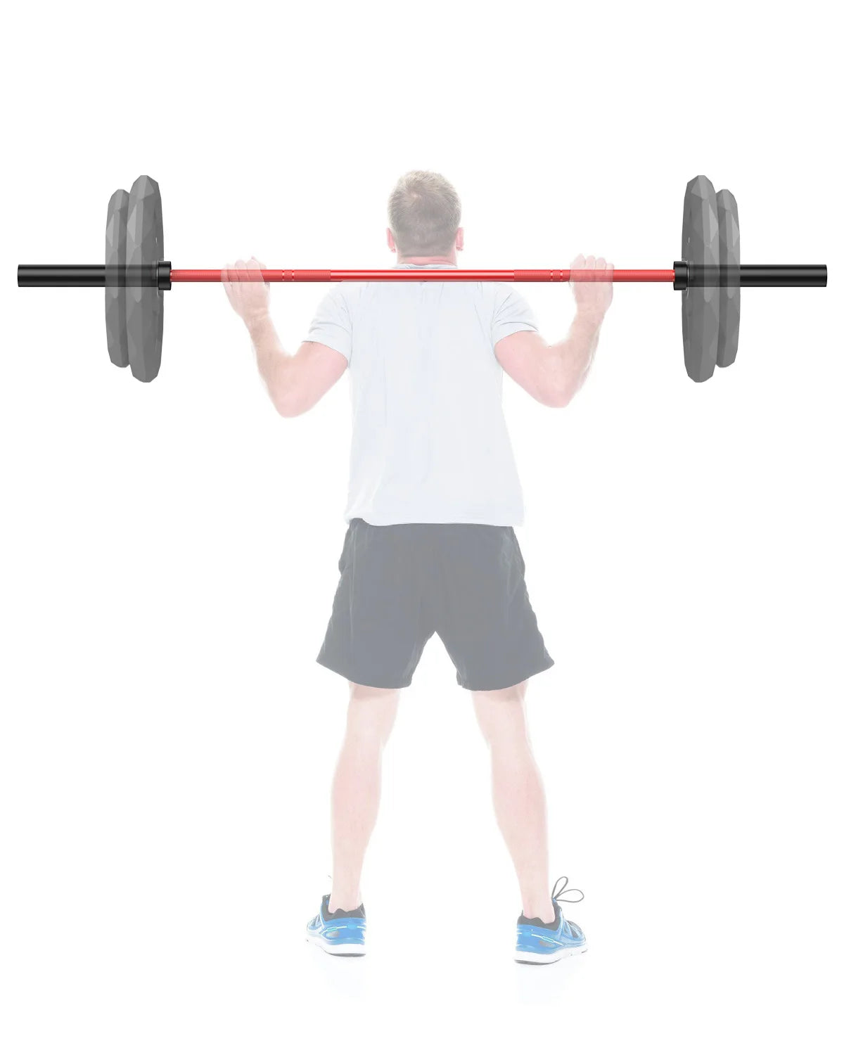7Ft Barbell Bar for Power Lifting Weightlifting, 1000LBS Capacity 2" Barbell for Squats Curls Deadlifts Presses Hip Thrusts