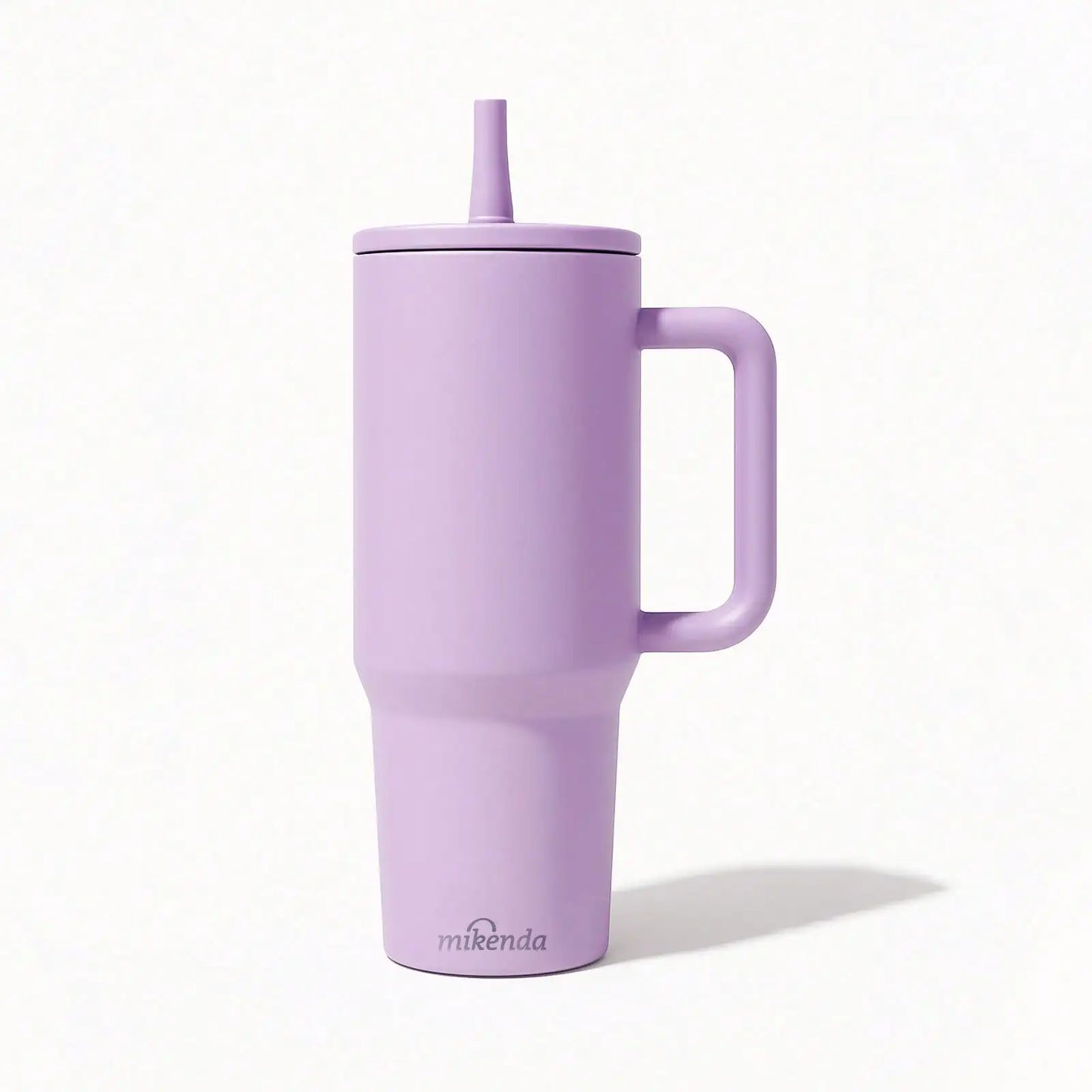 1Pc 40oz Leakproof Multicolor Cups, 304 Stainless Steel Thermal Insulated Coffee Mug With Handle, Travel Tumbler With Straw Lid
