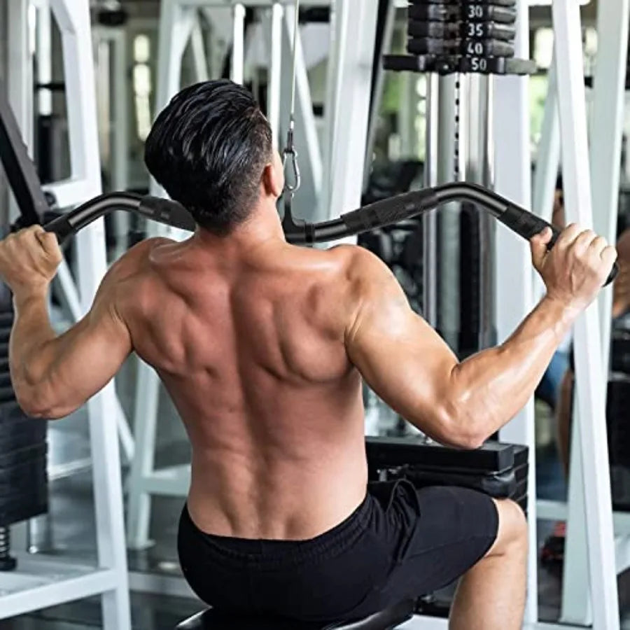 LAT Pulldown Bar Attachments, Cable hine Accories for Home Gym, Triceps Rope Pull Down Equipment Weight Fitn and Power Exercise