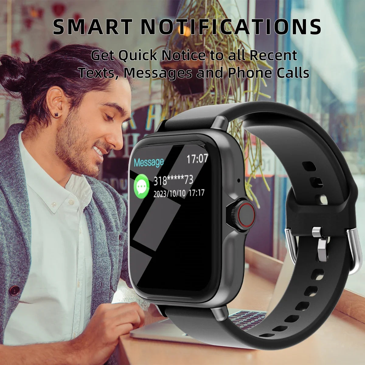 Smart Watch With Call Messaging And Sleep Fitness Tracker