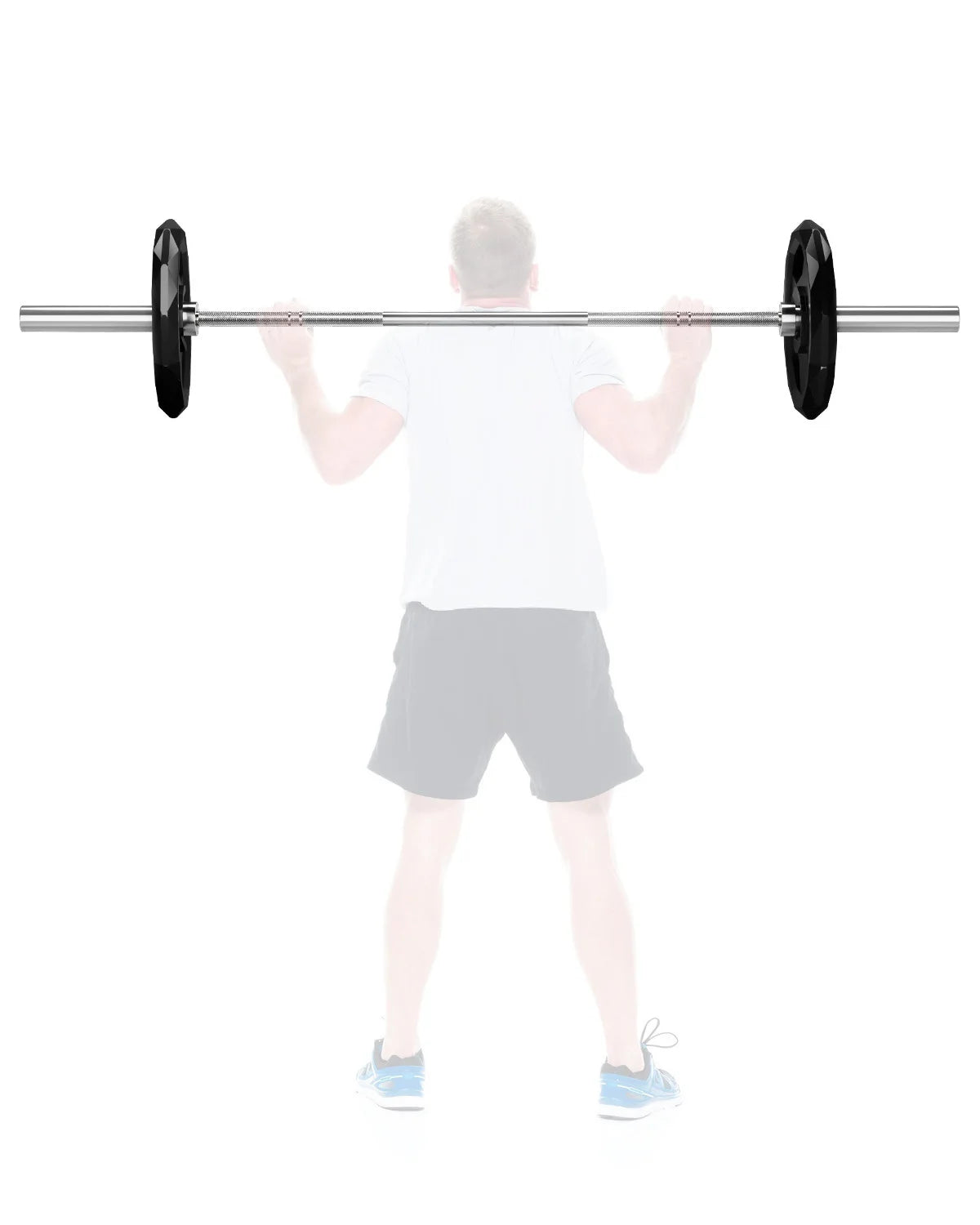 7Ft Barbell Bar for Power Lifting Weightlifting, 1000LBS Capacity 2" Barbell for Squats Curls Deadlifts Presses Hip Thrusts