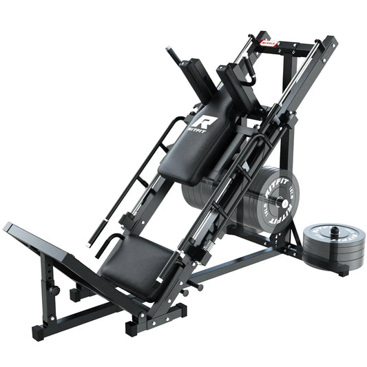 Leg Press Hack Squat Machine, Professional Adjustable Leg Press Machine for Home Gym with Linear Bearing, Specialty, Customized