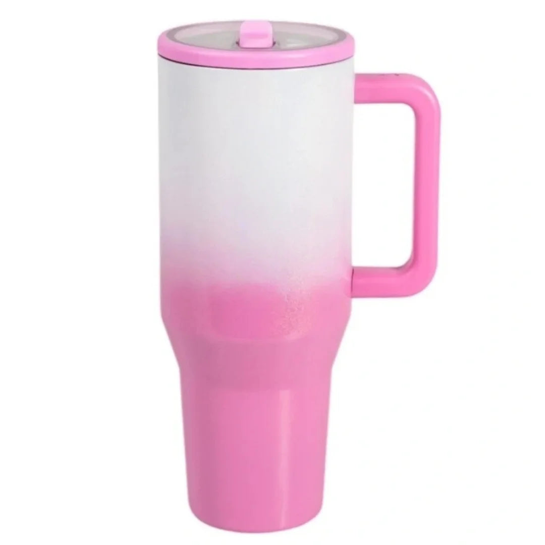 40oz Traveler for both men and women Bottle Steel Insulated Tumbler with Handle Flip Straw Perfect for Travel Outdoor Daily Use