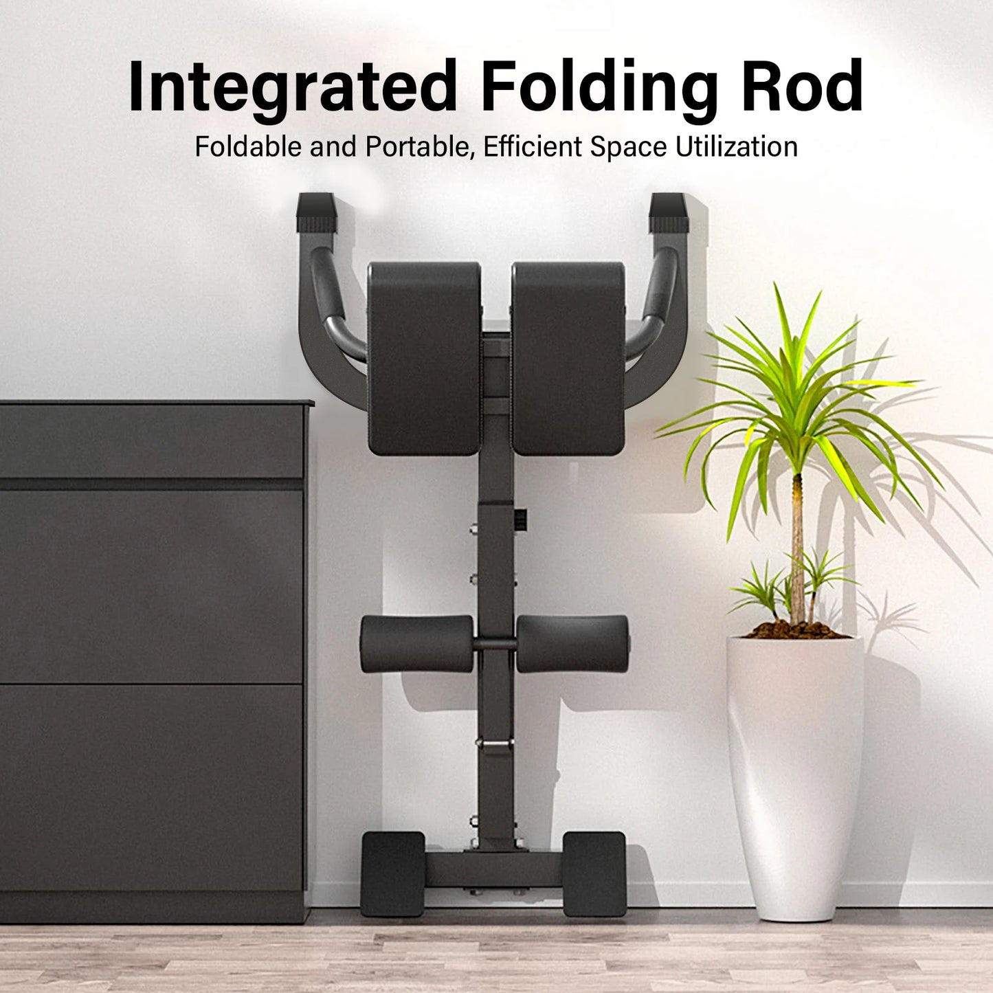 Folding Roman Chair Bench, Roman Chair Back Extension, Sit up exercise chair for Lower Abdomen Strength Training