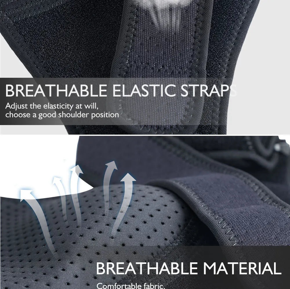 Breathable Shoulder Brace with Pressure Pad Neoprene Sleeve Ice Support Pain Shoulder Compression Air Bag Shoulder Protector