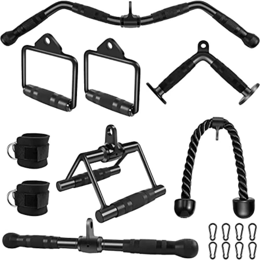 LAT Pulldown Bar Attachments, Cable hine Accories for Home Gym, Triceps Rope Pull Down Equipment Weight Fitn and Power Exercise