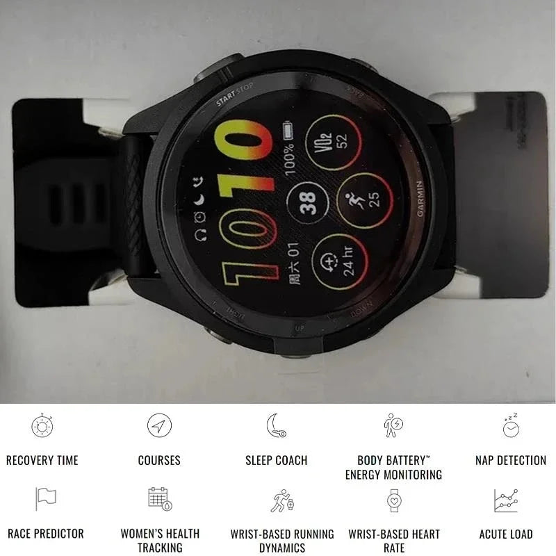 Garmin Forerunner 265 GPS Running Smartwatch – Multi‑Band GPS, Wrist Heart Rate & SpO2,, Advanced Training Status, Body Battery, Sleep Monitor, Waterproof Fitness Tracker for Men Women