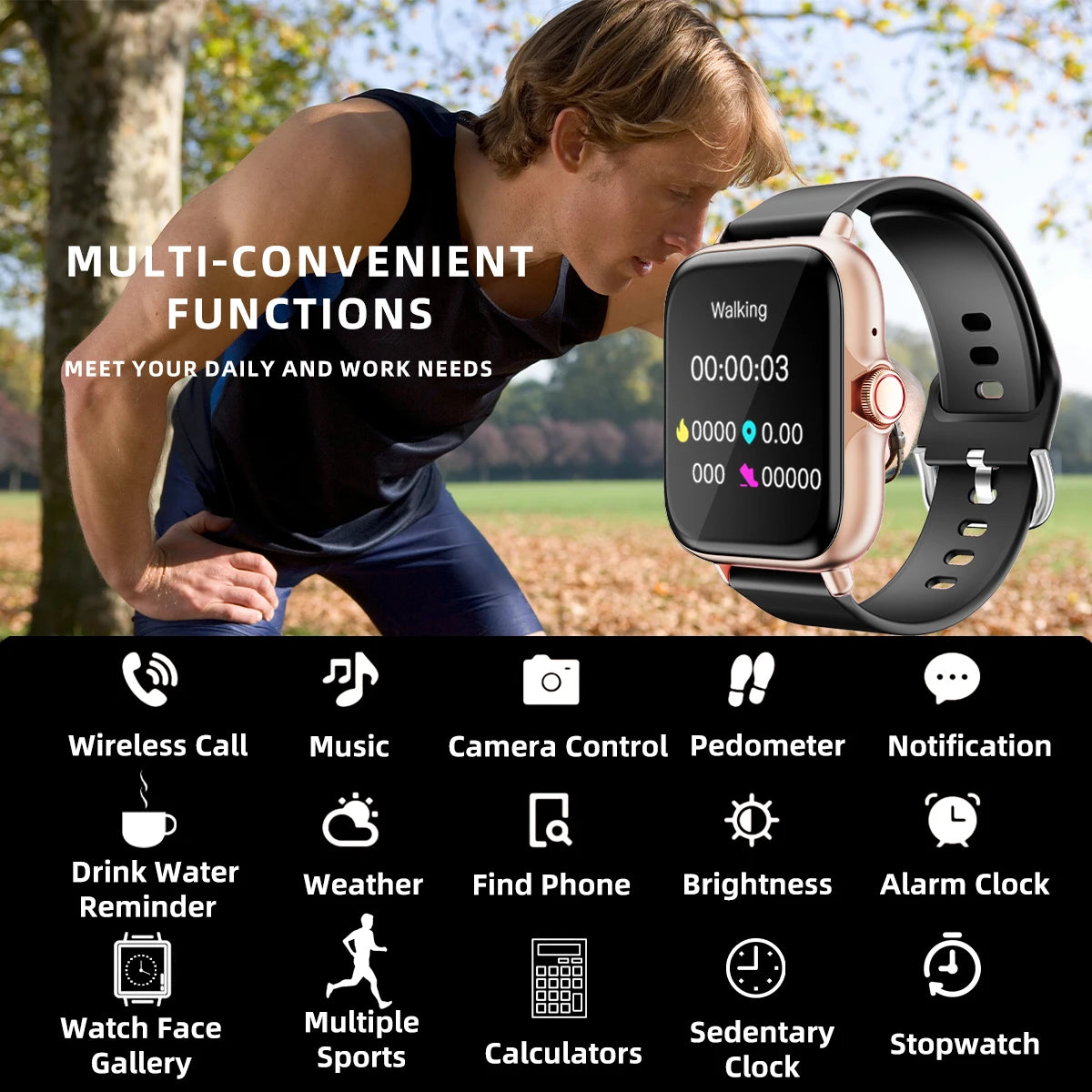 Smart Watch With Call Messaging And Sleep Fitness Tracker