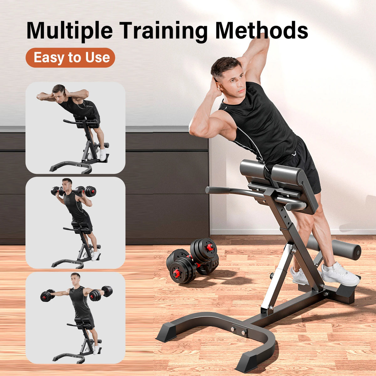 Adjustable Folding Roman Chair For Back Extension Training